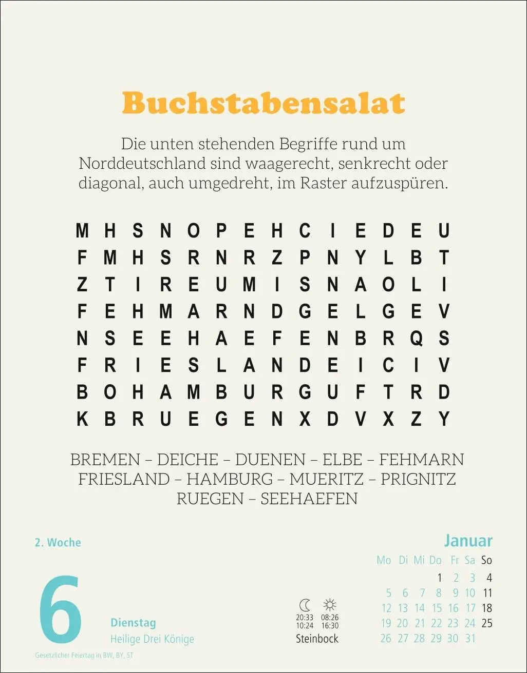 Bild: 9783756413614 | Stefan Heine Rentnerrätsel Tagesabreißkalender 2026 | Stefan Heine