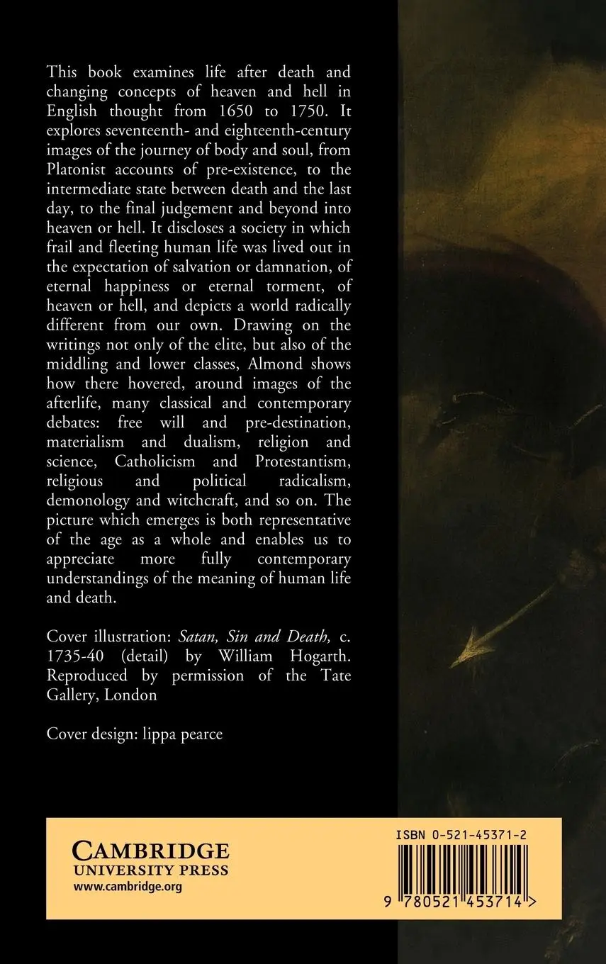 Rückseite: 9780521453714 | Heaven and Hell in Enlightenment England | Philip C. Almond | Buch