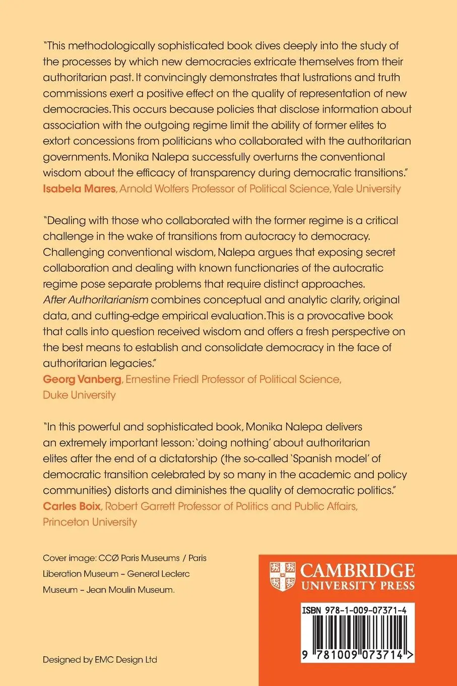 Rückseite: 9781009073714 | After Authoritarianism | Monika Nalepa | Taschenbuch | Englisch | 2022