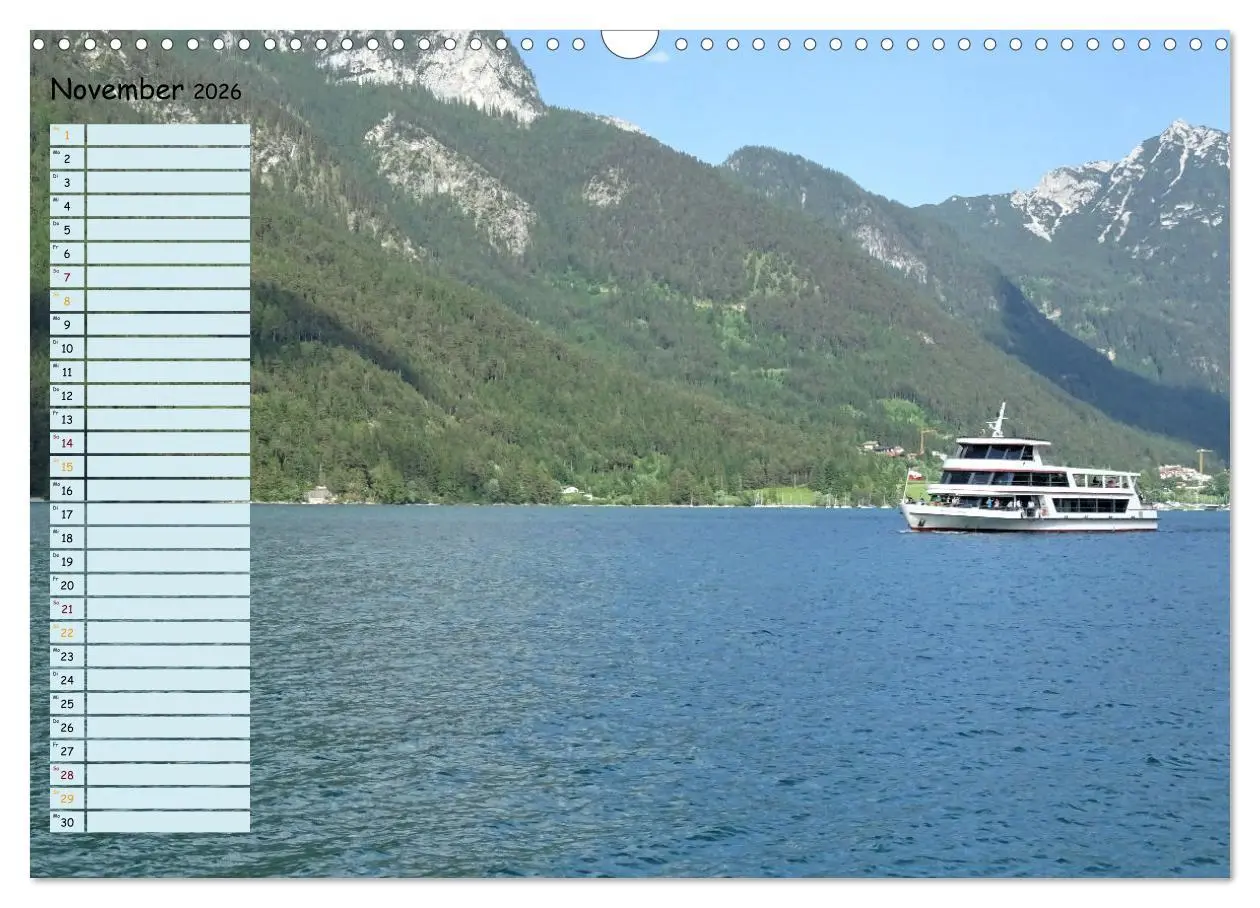 Bild: 9783457593714 | Auszeit am Achensee Tirol (Wandkalender 2026 DIN A3 quer), CALVENDO...
