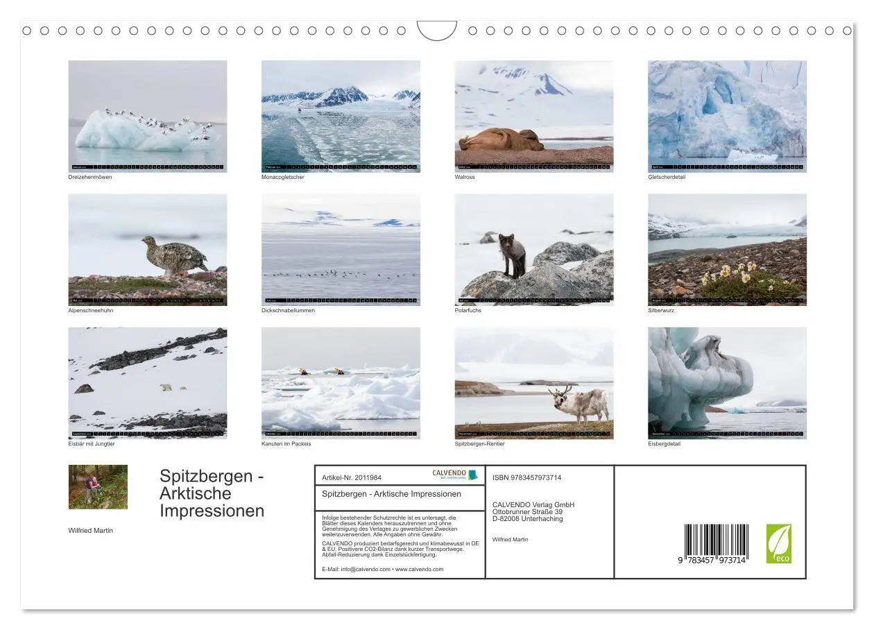 Bild: 9783457973714 | Spitzbergen - Arktische Impressionen (Wandkalender 2026 DIN A3...