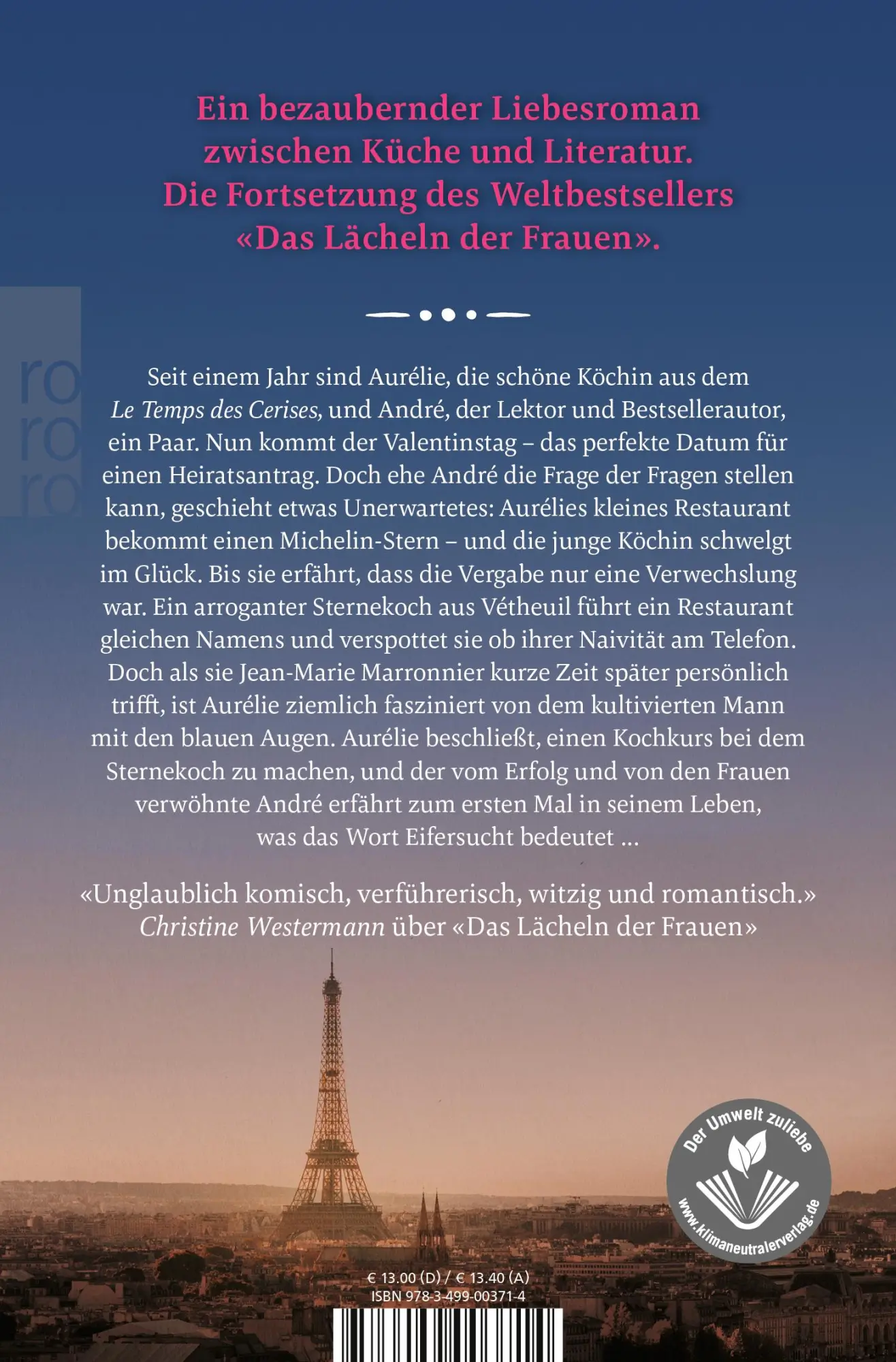 Rückseite: 9783499003714 | Die Zeit der Kirschen | Nicolas Barreau | Taschenbuch | 416 S. | 2022