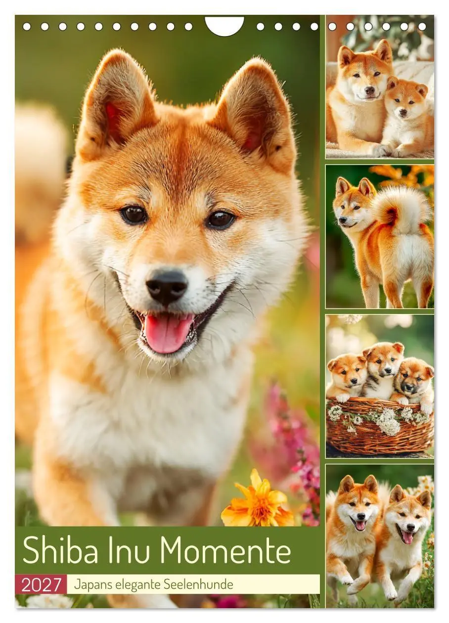 Cover: 9783516753714 | Shiba Inu Momente. Japans elegante Seelenhunde (Wandkalender 2027...