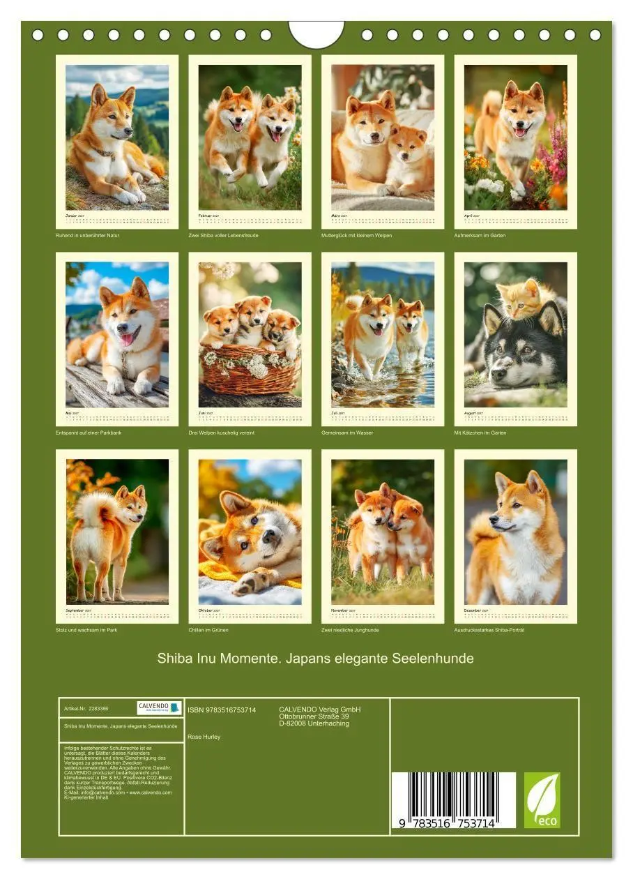 Bild: 9783516753714 | Shiba Inu Momente. Japans elegante Seelenhunde (Wandkalender 2027...