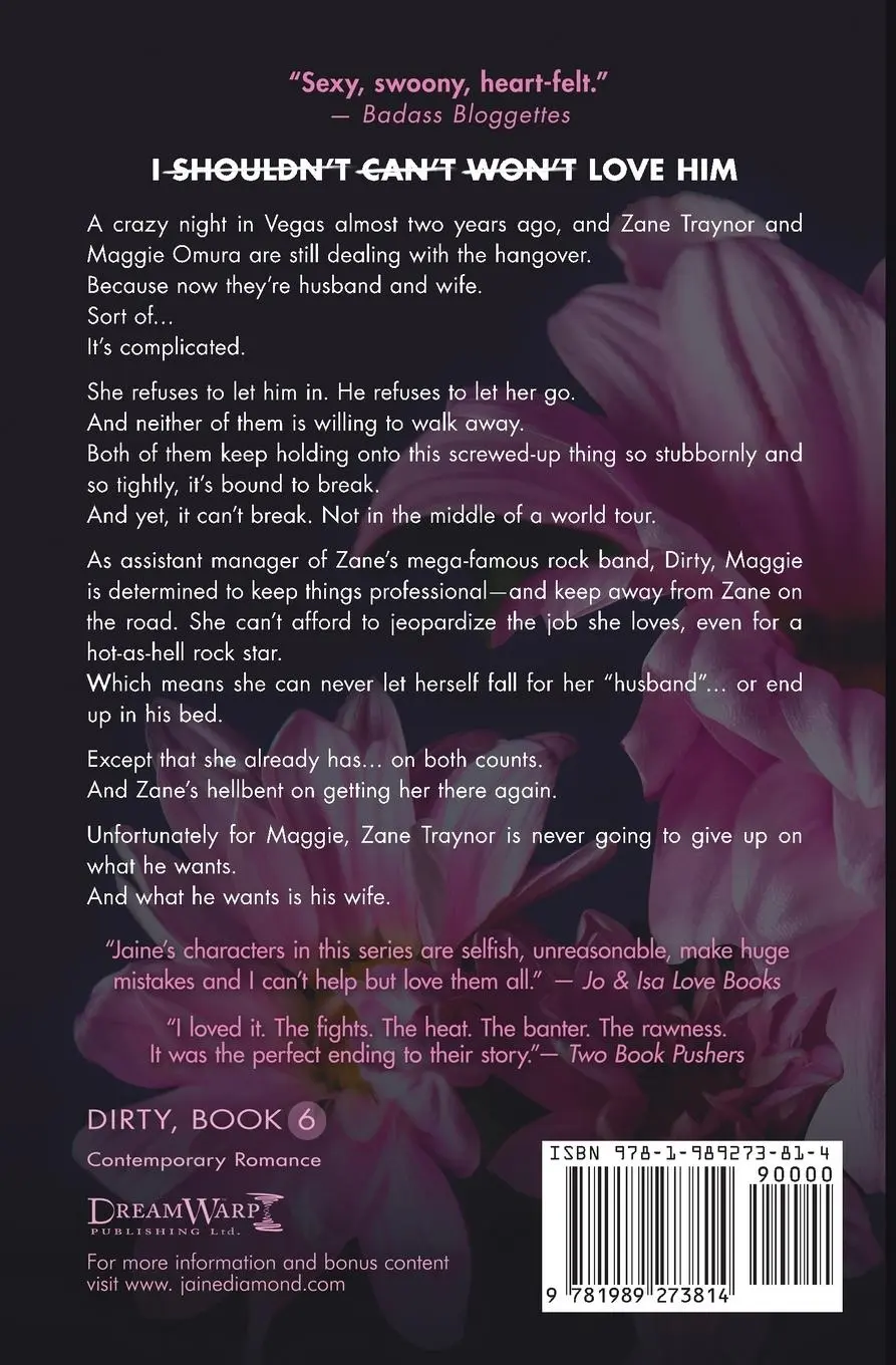 Rückseite: 9781989273814 | Dirty Like Zane | Jaine Diamond | Taschenbuch | Englisch | 2024