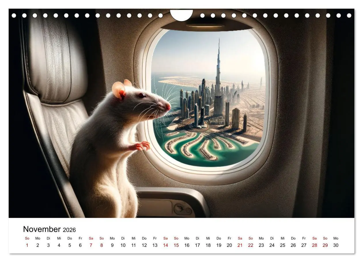 Bild: 9783457343814 | Ratten auf Reisen (Wandkalender 2026 DIN A4 quer), CALVENDO...
