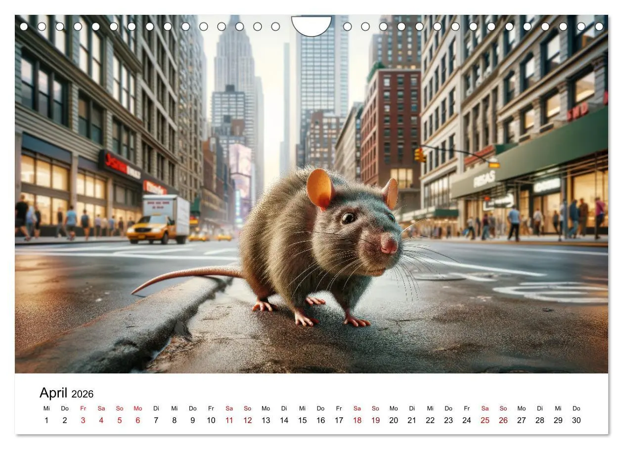 Bild: 9783457343814 | Ratten auf Reisen (Wandkalender 2026 DIN A4 quer), CALVENDO...