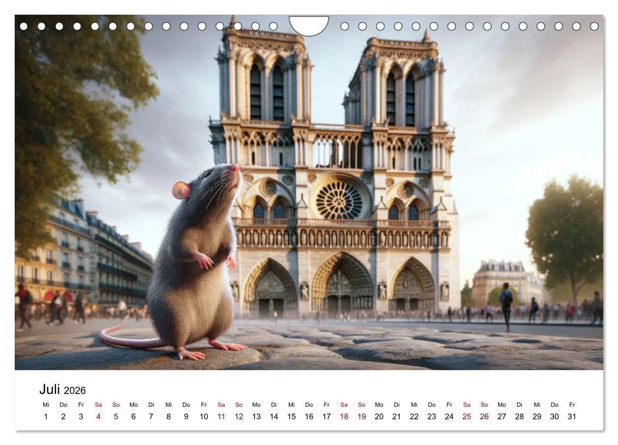 Bild: 9783457343814 | Ratten auf Reisen (Wandkalender 2026 DIN A4 quer), CALVENDO...