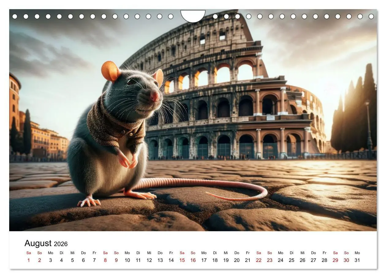 Bild: 9783457343814 | Ratten auf Reisen (Wandkalender 2026 DIN A4 quer), CALVENDO...