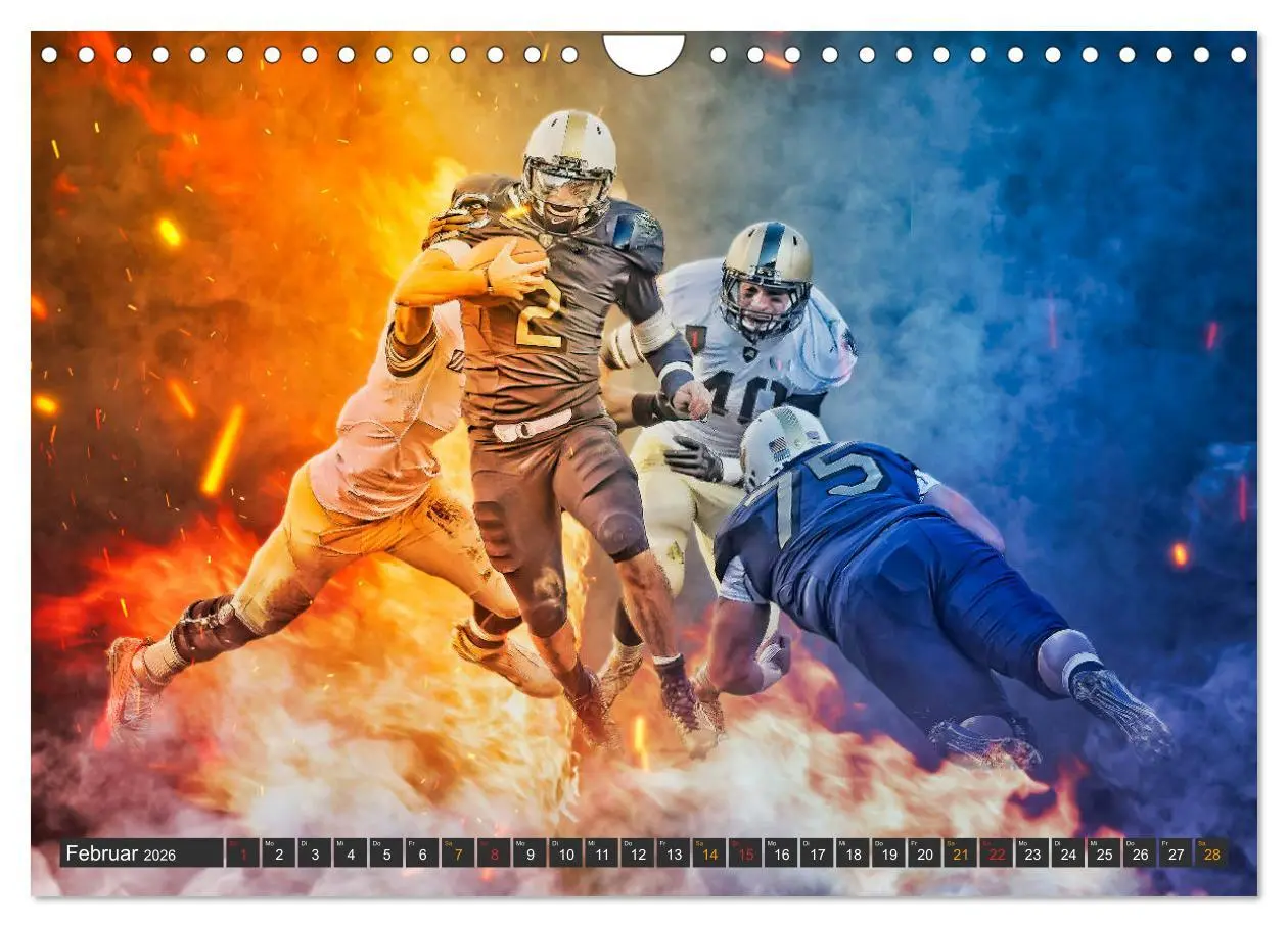 Bild: 9783457723814 | Faszination American Football (Wandkalender 2026 DIN A4 quer),...