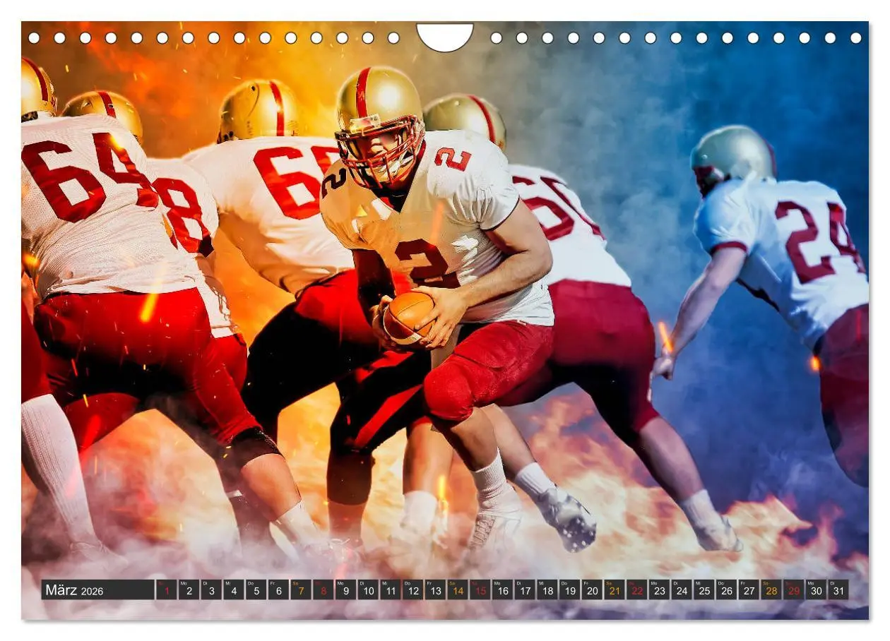 Bild: 9783457723814 | Faszination American Football (Wandkalender 2026 DIN A4 quer),...