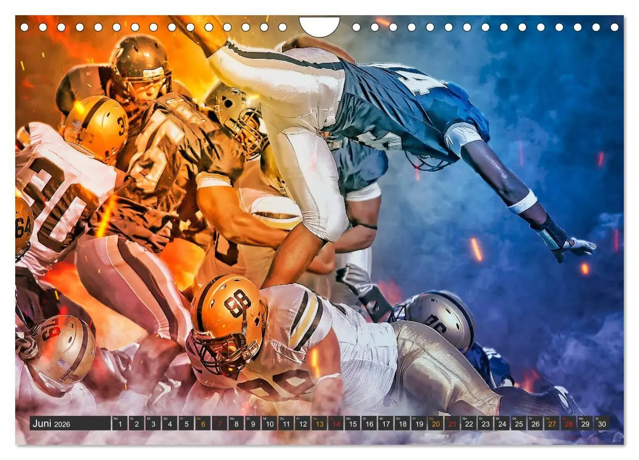 Bild: 9783457723814 | Faszination American Football (Wandkalender 2026 DIN A4 quer),...