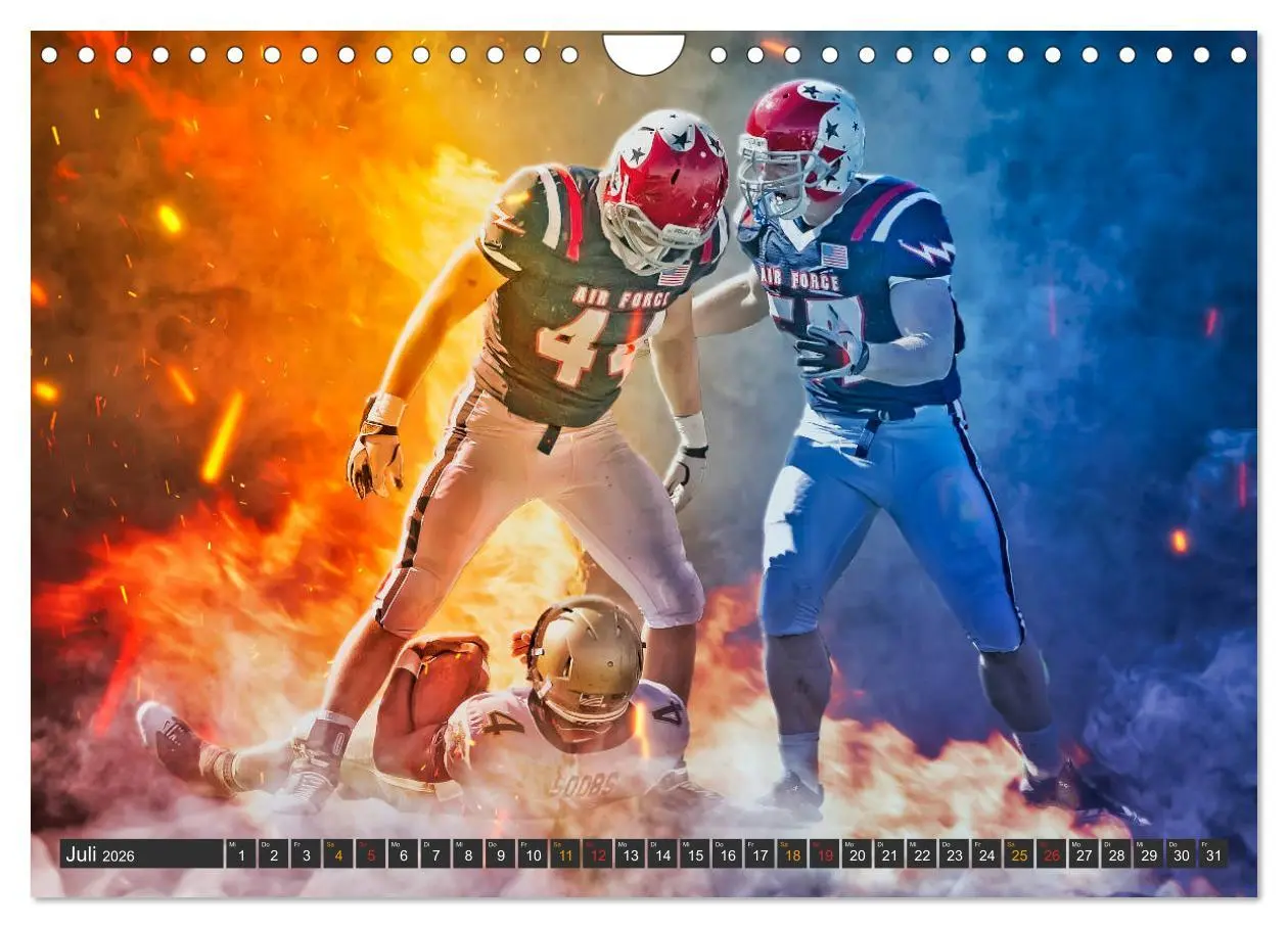 Bild: 9783457723814 | Faszination American Football (Wandkalender 2026 DIN A4 quer),...