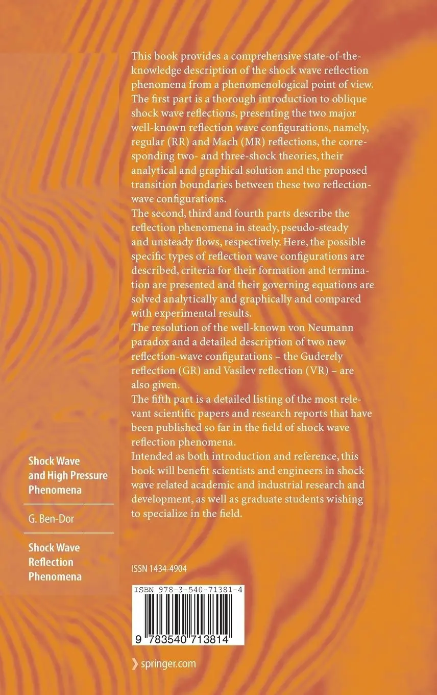 Rückseite: 9783540713814 | Shock Wave Reflection Phenomena | Gabi Ben-Dor | Buch | xiii | 2007