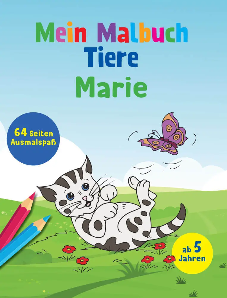 Cover: 9783849933814 | Mein Malbuch Tiere - Marie | Taschenbuch | Deutsch | 2022