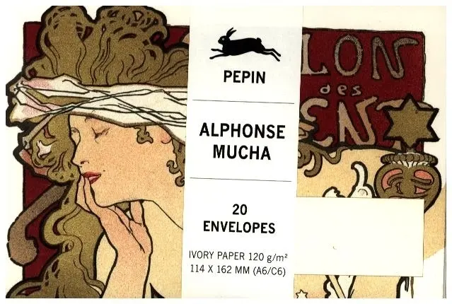 Cover: 9789460093814 | Alphonse Mucha | Envelopes (C6) | Pepin van Roojen | 20 S. | Englisch