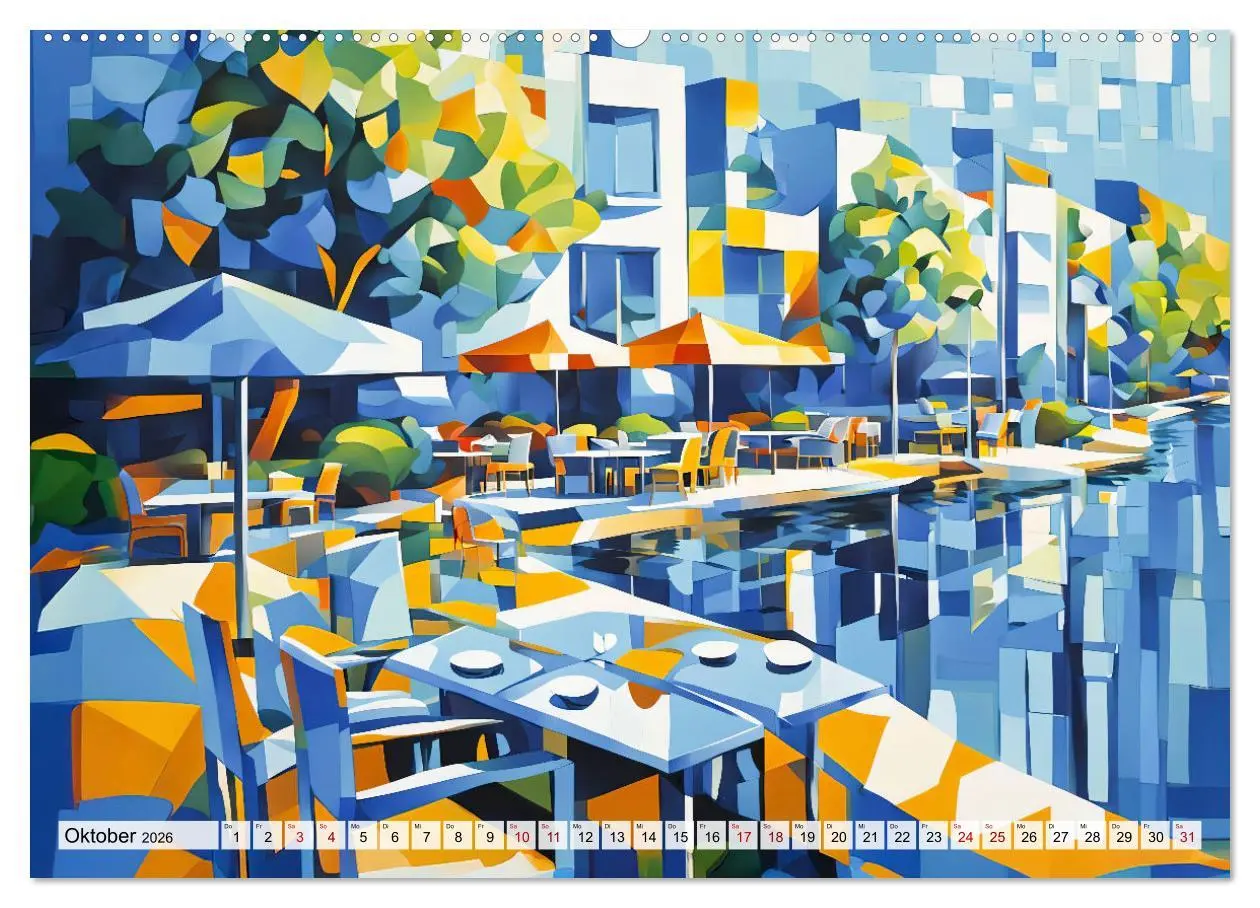 Bild: 9783457263914 | Kubistische Stadtlandschaften - Geometrische Urban Art am Wasser...