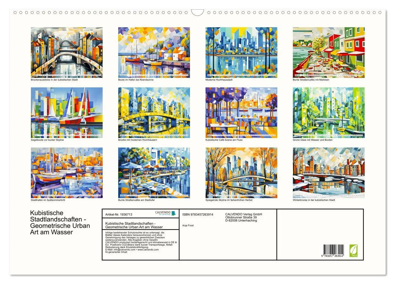 Bild: 9783457263914 | Kubistische Stadtlandschaften - Geometrische Urban Art am Wasser...