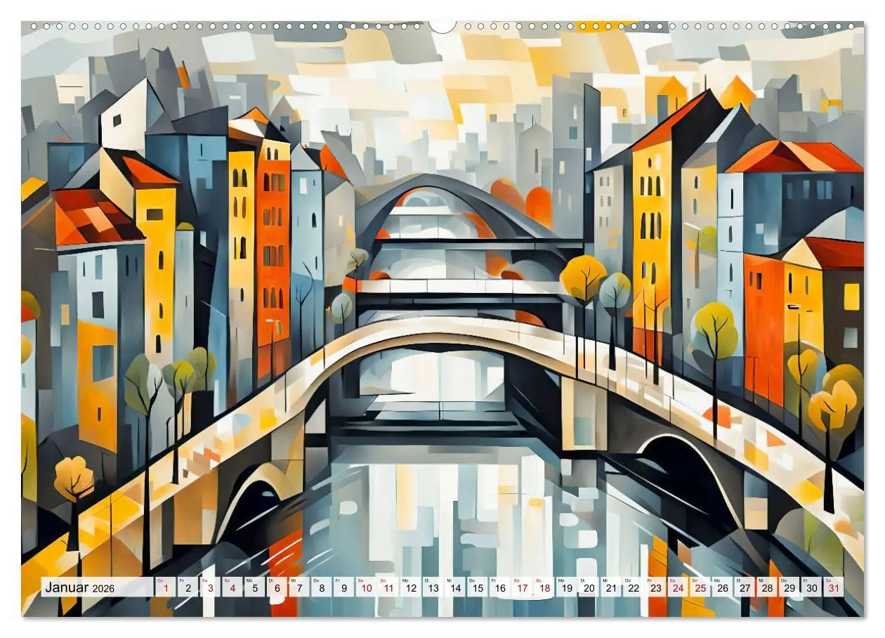 Bild: 9783457263914 | Kubistische Stadtlandschaften - Geometrische Urban Art am Wasser...