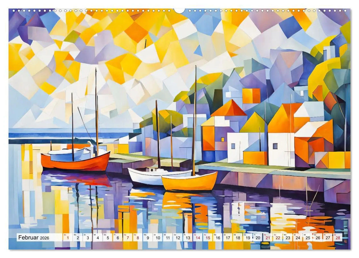 Bild: 9783457263914 | Kubistische Stadtlandschaften - Geometrische Urban Art am Wasser...