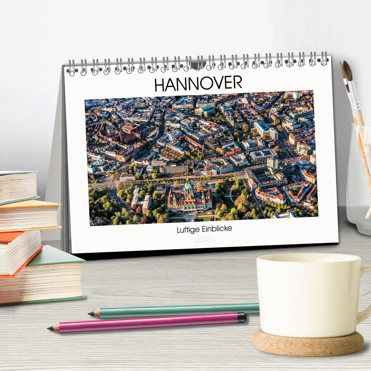 Bild: 9783457883914 | Hannover - Luftige Einblicke (Tischkalender 2026 DIN A5 quer),...