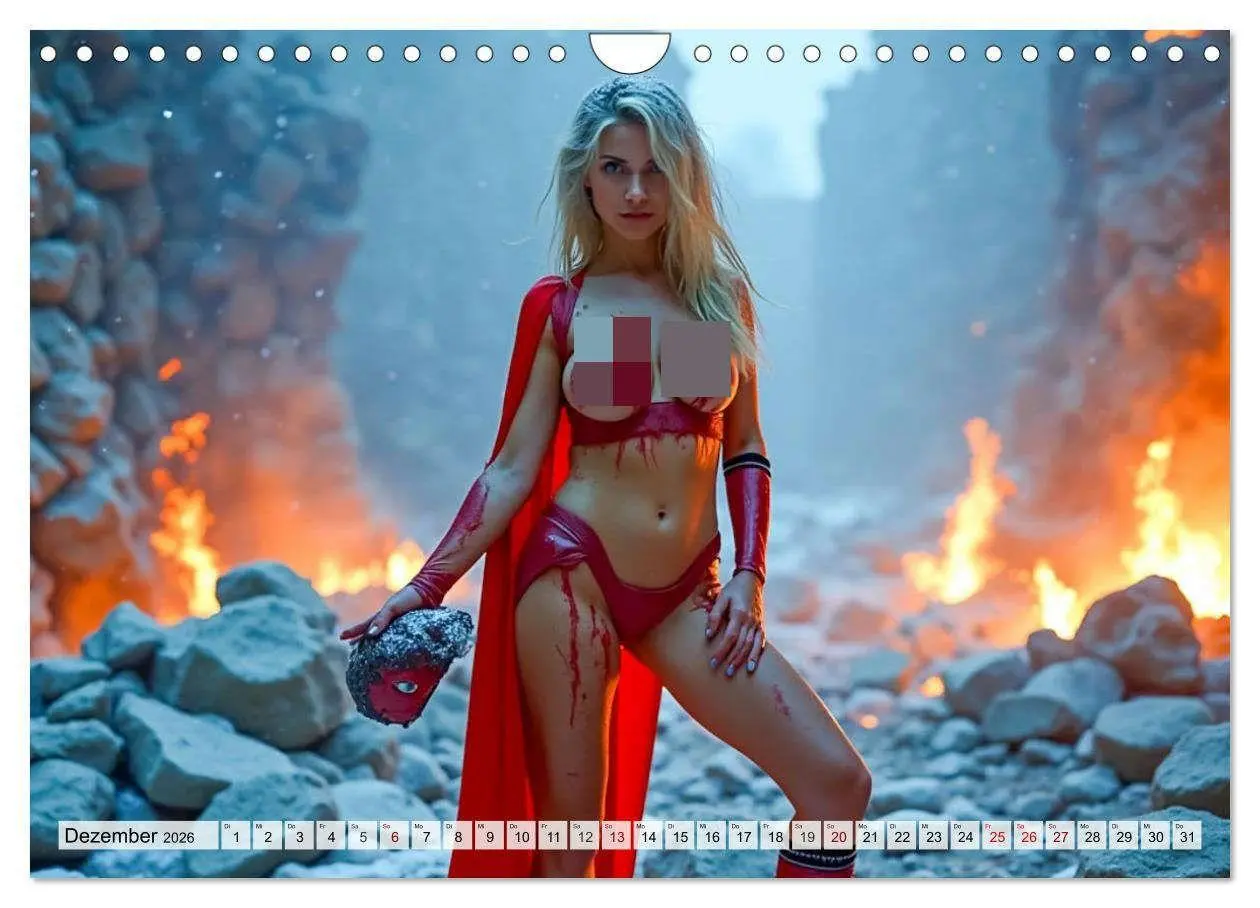 Bild: 9783516663914 | Superheldinnen - Enthüllte Kraft und Kurven (Wandkalender 2026 DIN...