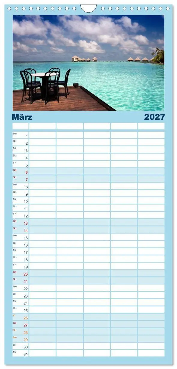 Bild: 9783594333914 | Familienplaner 2027 - Malediven - Das Paradies im Indischen Ozean...