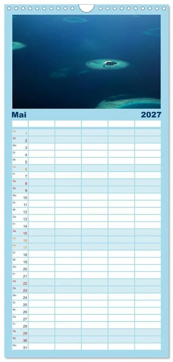 Bild: 9783594333914 | Familienplaner 2027 - Malediven - Das Paradies im Indischen Ozean...