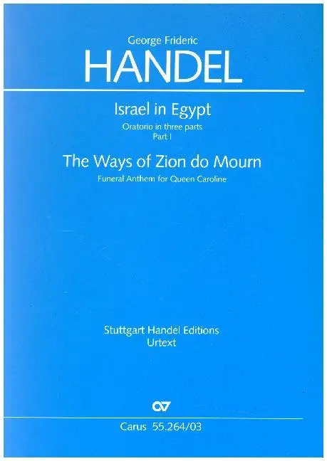 Cover: 9790007093914 | Israel in Egypt, Klavierauszug. Pt.I | Funeral Anthem 1739 | Händel