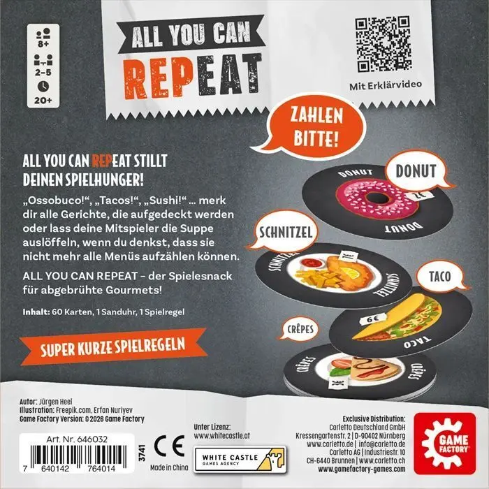 Bild: 7640142764014 | GAME FACTORY - All you can REPeat (d) | Spiel | In Karton | 646032