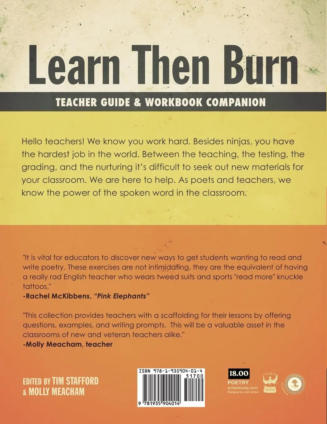 Rückseite: 9781935904014 | Learn Then Burn Teachers Manual | Tim Stafford | Taschenbuch | 2014