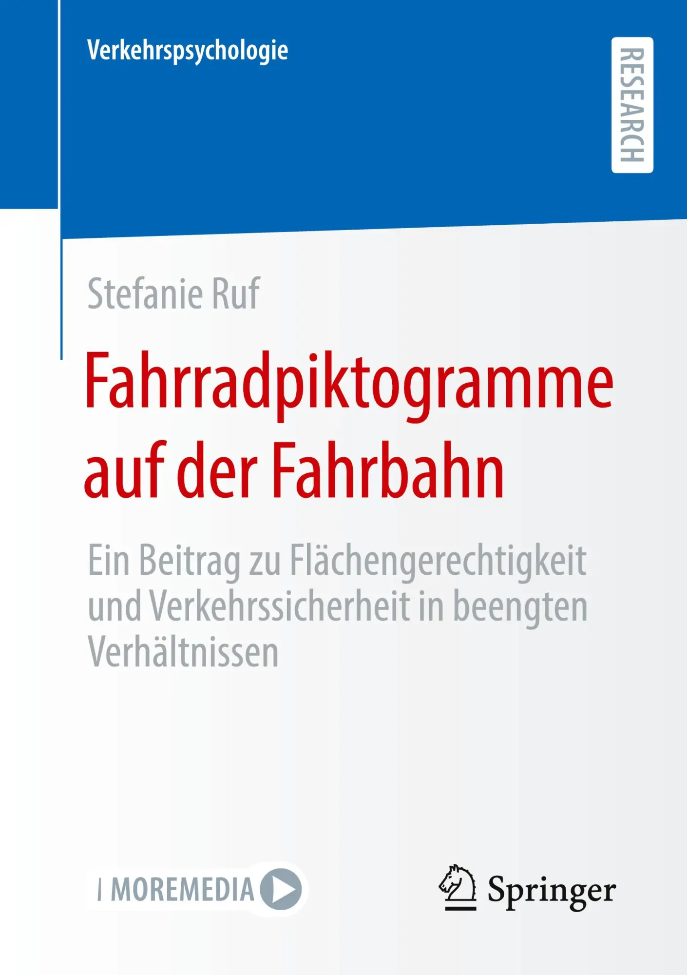 Cover: 9783658434014 | Fahrradpiktogramme auf der Fahrbahn | Stefanie Ruf | Taschenbuch