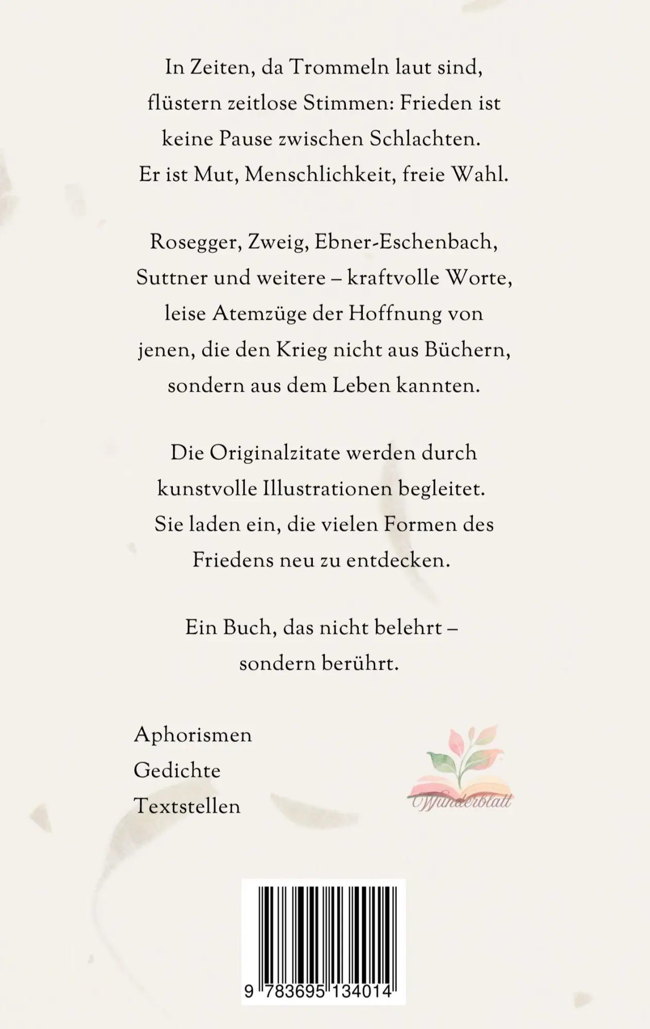 Rückseite: 9783695134014 | Friedensworte klassischer österreichischer Schriftsteller | Buch
