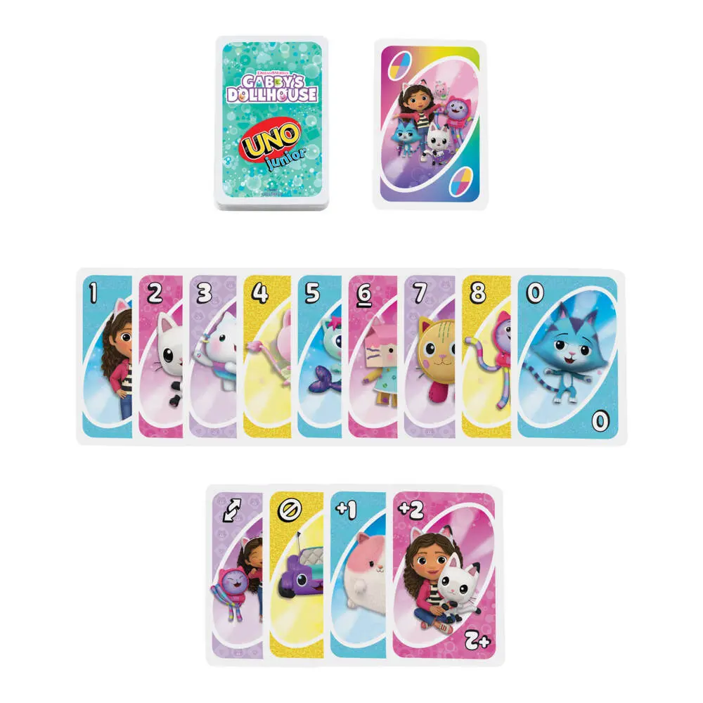 Bild: 194735364114 | UNO Gabby's Dollhouse | Spiel | Fensterkarton | JLH17 | Deutsch | 2025