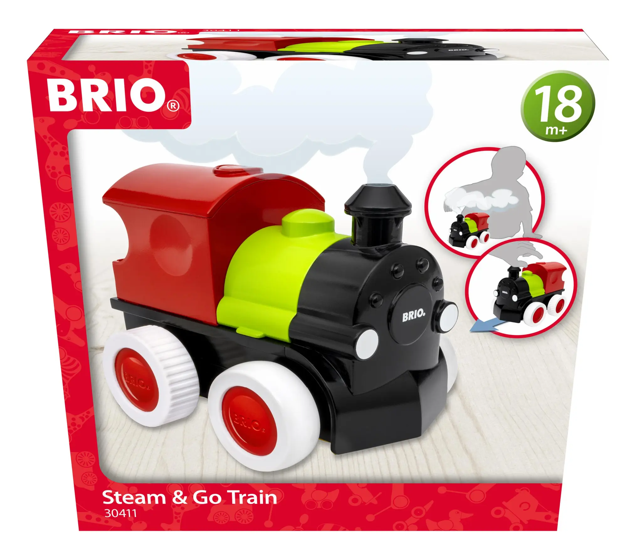 Cover: 7312350304114 | BRIO Infant/ Toddler - Push &amp; Go Zug mit Dampf | Spiel | 63041100