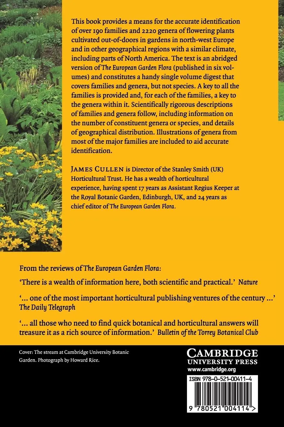 Rückseite: 9780521004114 | Handbook of North European Garden Plants | James Cullen | Taschenbuch