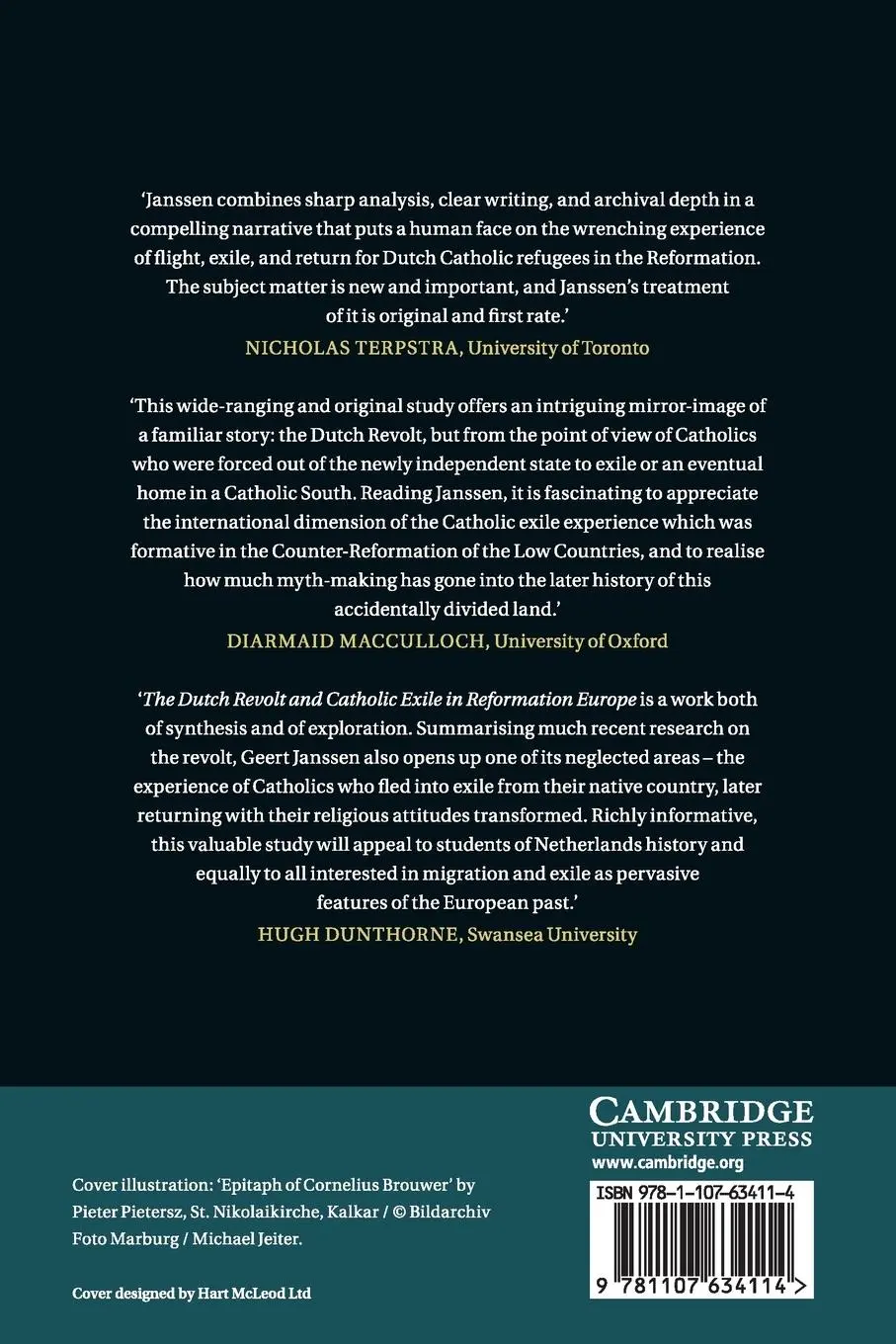 Rückseite: 9781107634114 | The Dutch Revolt and Catholic Exile in Reformation Europe | Janssen