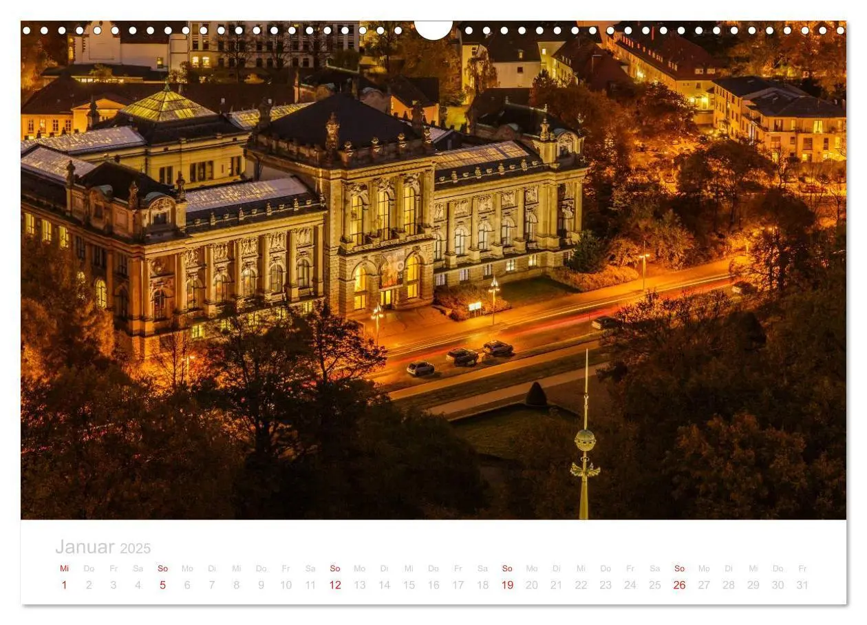 Bild: 9783435504114 | Hannover bei Nacht (Wandkalender 2025 DIN A3 quer), CALVENDO...