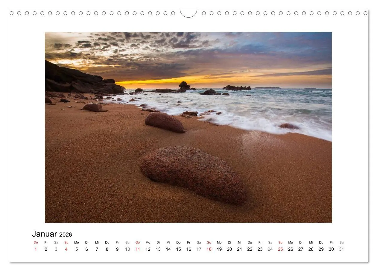 Bild: 9783516234114 | Bretagne - Côte de Granit Rose (Wandkalender 2026 DIN A3 quer),...