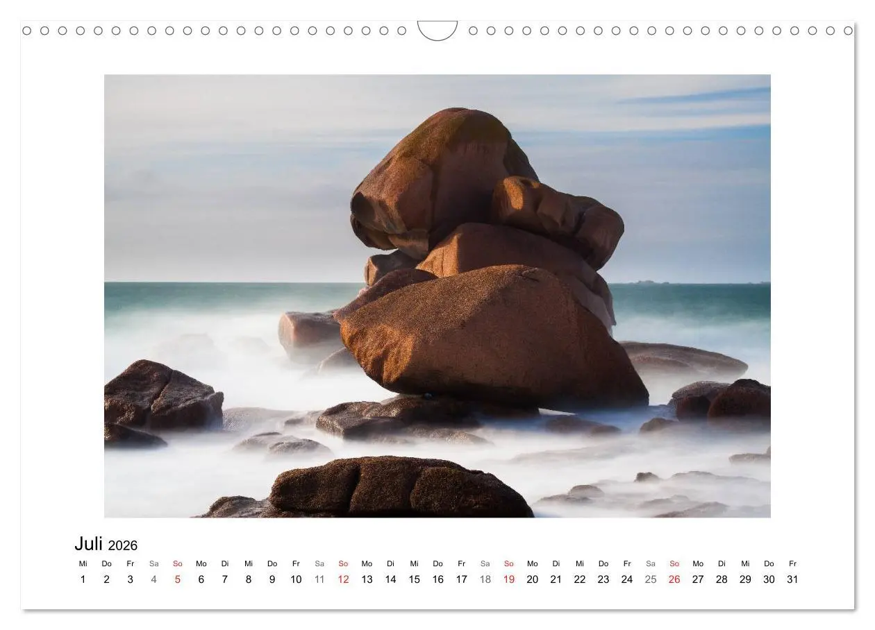Bild: 9783516234114 | Bretagne - Côte de Granit Rose (Wandkalender 2026 DIN A3 quer),...