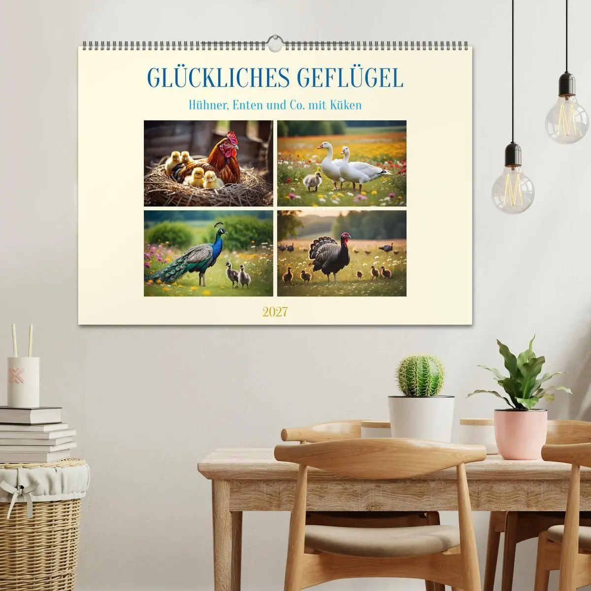 Bild: 9783569014114 | Glückliches Geflügel (Wandkalender 2027 DIN A2 quer), CALVENDO...