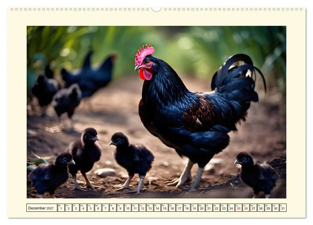 Bild: 9783569014114 | Glückliches Geflügel (Wandkalender 2027 DIN A2 quer), CALVENDO...