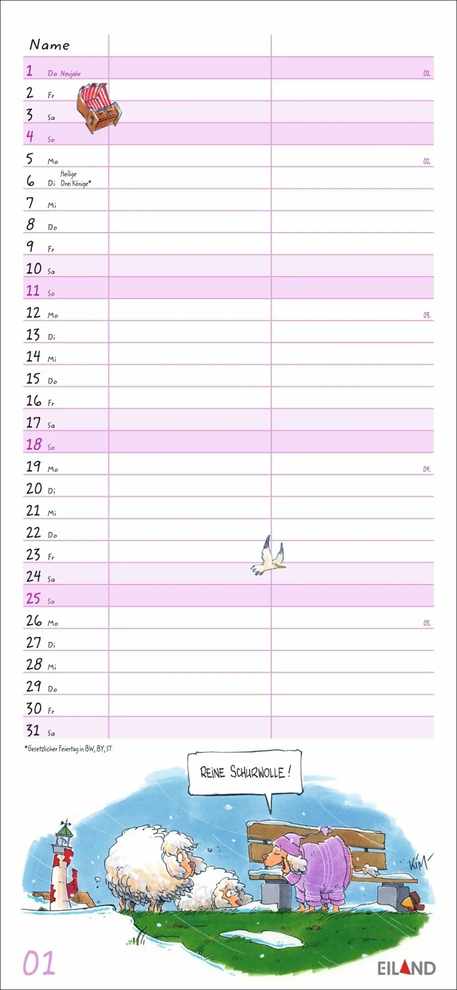 Bild: 9783964024114 | Local heroes Planer für zwei 2026 | Kim Schmidt | Kalender | 14 S.