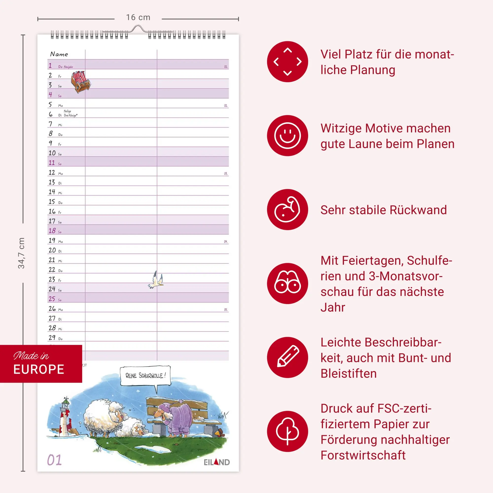 Bild: 9783964024114 | Local heroes Planer für zwei 2026 | Kim Schmidt | Kalender | 14 S.
