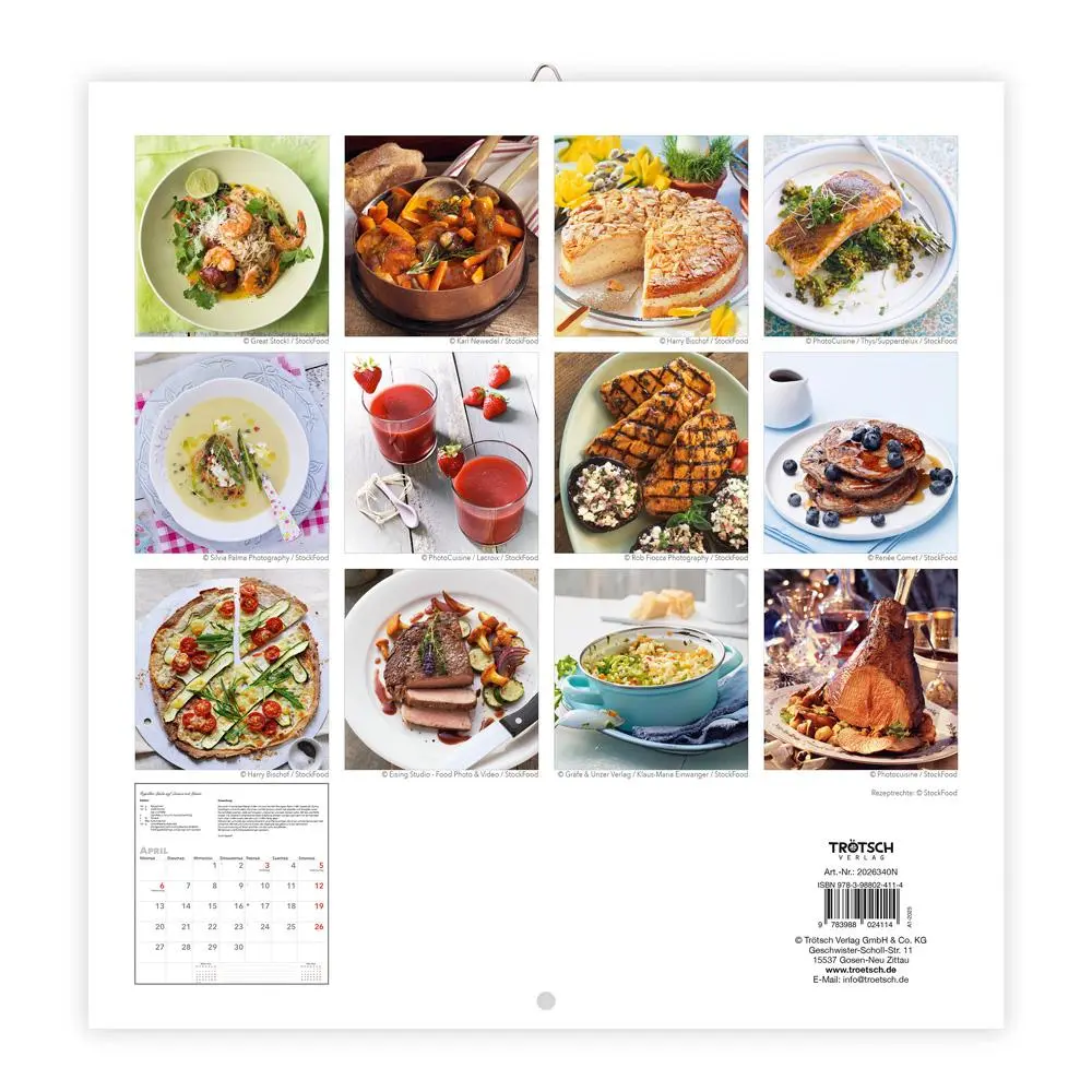 Bild: 9783988024114 | Trötsch Broschürenkalender Küchenkalender 2026 | Wandplaner | KG