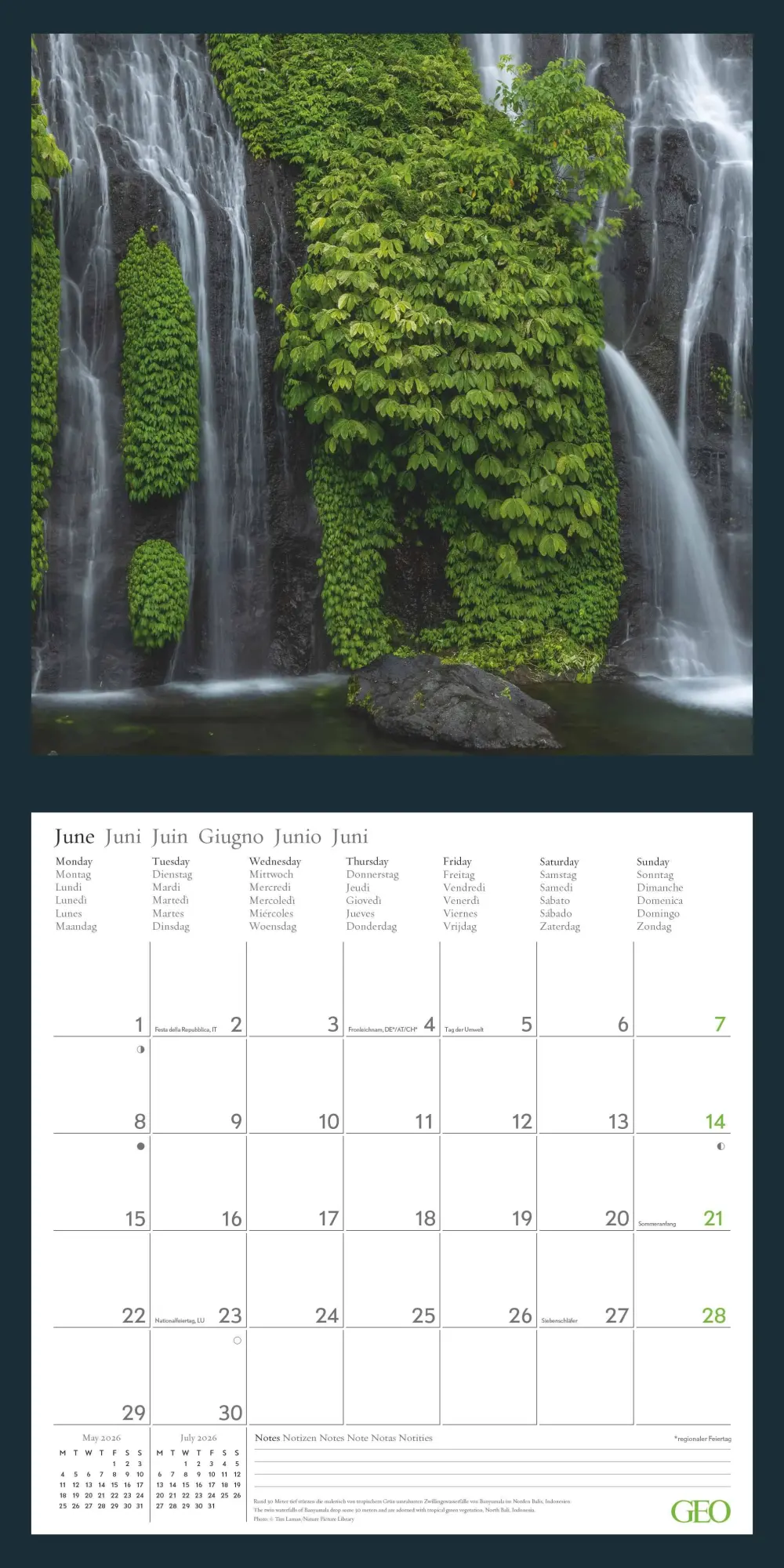 Bild: 4069095004214 | GEO Beautiful World 2026 - Wand-Kalender - Natur-Kalender -...