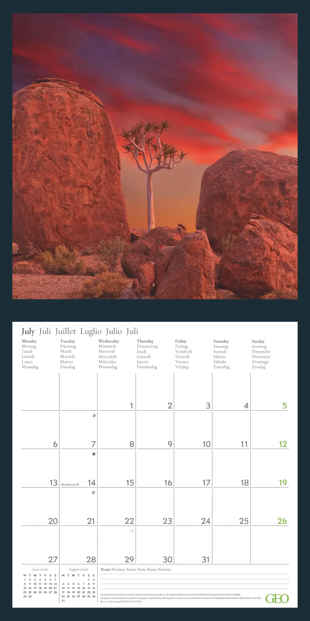 Bild: 4069095004214 | GEO Beautiful World 2026 - Wand-Kalender - Natur-Kalender -...
