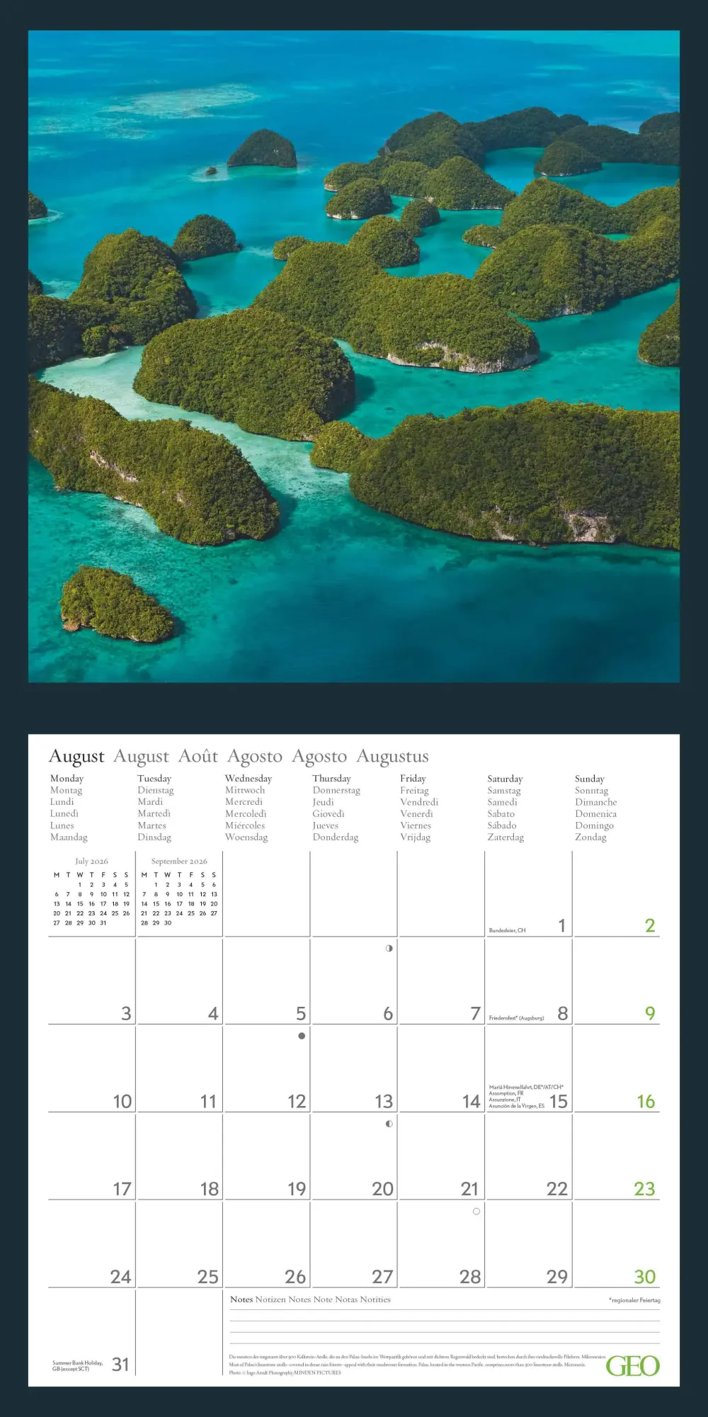 Bild: 4069095004214 | GEO Beautiful World 2026 - Wand-Kalender - Natur-Kalender -...