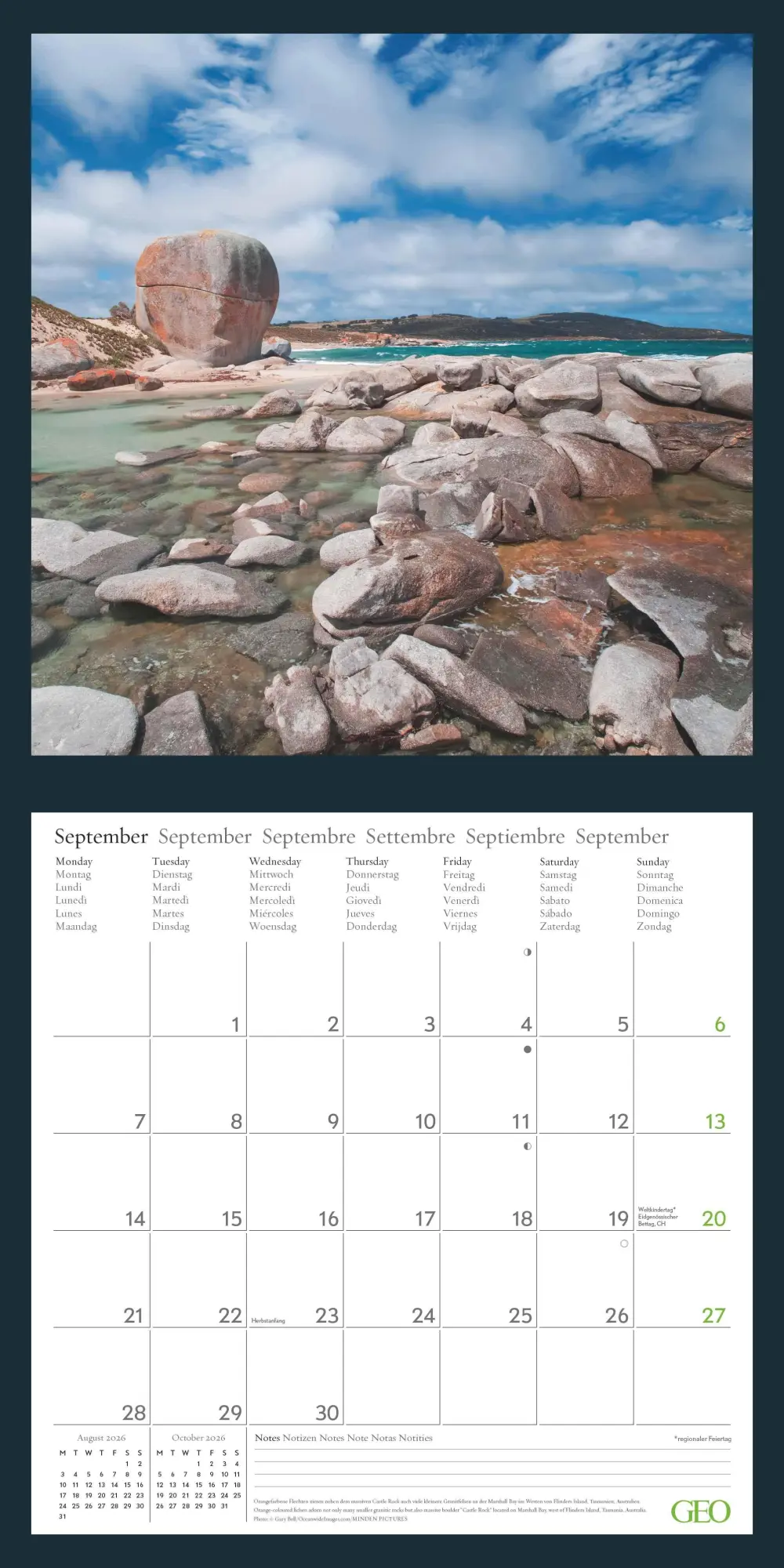 Bild: 4069095004214 | GEO Beautiful World 2026 - Wand-Kalender - Natur-Kalender -...