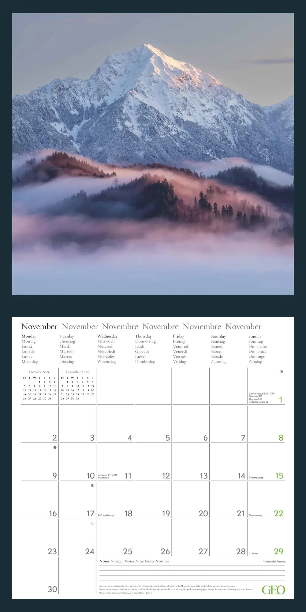 Bild: 4069095004214 | GEO Beautiful World 2026 - Wand-Kalender - Natur-Kalender -...